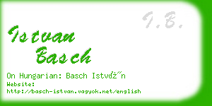 istvan basch business card